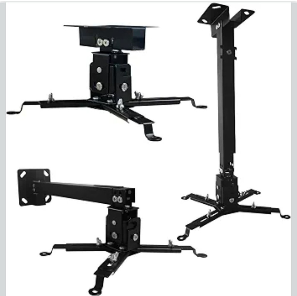 Projector Mount Wall or Ceiling Projection Mount Bracket with Adjustable Height