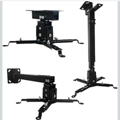 Projector Mount Wall or Ceiling Projection Mount Bracket with Adjustable Height