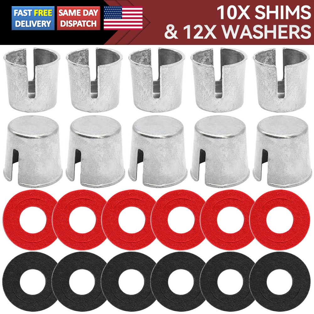 Battery Post Shims x 10 Battery Terminal Shim w/ x 12 Battery Terminal Felt Pads