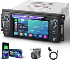 For Jeep Wrangler Unlimited 2007-2015 Car CD DVD Stereo CarPlay GPS Navi camera