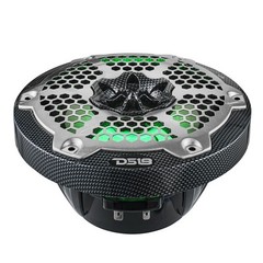 DS18 CF-65M 6.5″ Carbon Fiber Marine Speaker – 2-Way 300W Max 4 Ohms 2 Speakers