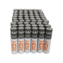AAA Alkaline Battery 60-Pack , Stainless steel cover , lasts up to 10-years