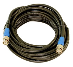 25ft 6G-SDI (4K) BNC Coax Cable RG6/18AWG Male to Male Gold Plated Pin