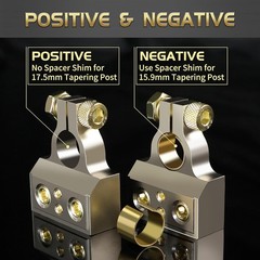 Car Battery Terminals Clamp Post 0/2/4/8 AWG Gauge Positive Negative Ports US
