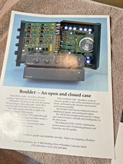 SEVERAL PAGES OF BOULDER COMPONENTS / INFORMATIVE INFORMATION / EXCELLENT COND.