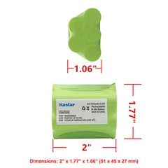 Kastar Ni-MH Battery 6V 1600mAh for Q60 Q61 1/16 Military RC Truck SL01