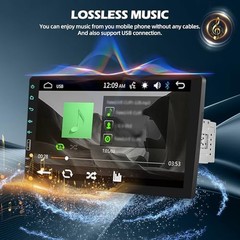 Single Din Car Stereo with Mirror Link for Android/iOS – 9 Inch Touch Screen