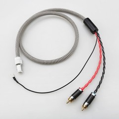 5 Pin DIN XLR Female to 2RCA Phono Cable Phono Line With Ground Wire RCA Cable