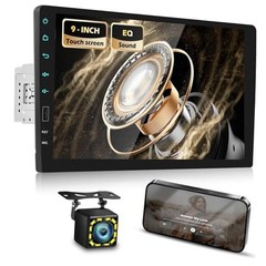 Single Din Car Stereo with Mirror Link for Android/iOS – 9 Inch Touch Screen