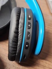 ZIHNIO Bluetooth Wireless Headphones with Microphone Black/Blue WH-816