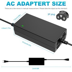 150W 59V 2.5A Charger For 48V Lead Acid Battery 3-Hole T-Plug Power Adapter