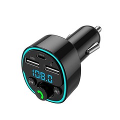Car phone charger BT FM Transmitter Player handsfree support U disk TF card