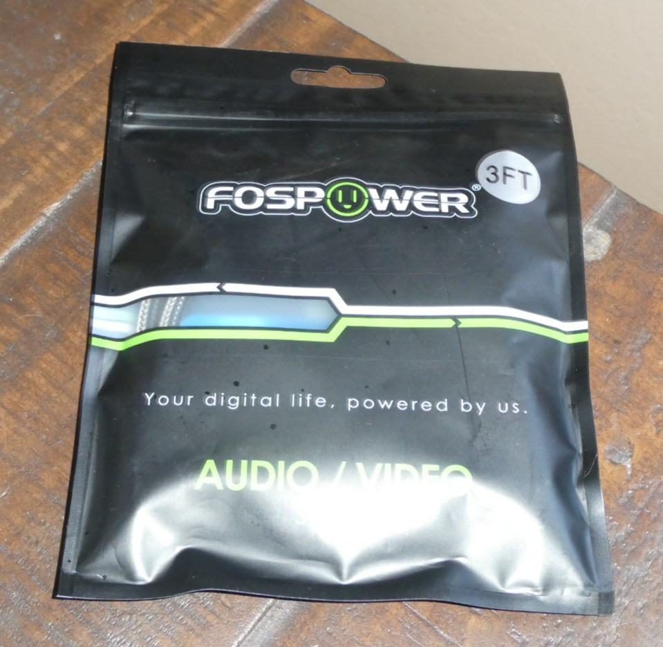 FosPower 3FT Toslink to Mini Toslink Male – Optical Digital Optical Audio Cable