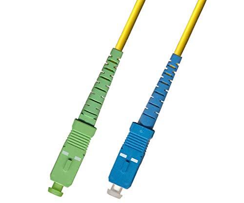 0.5M (1.64ft) OS2 SC/APC to SC/UPC Fiber Optic Cable Simplex Singlemode 9/125