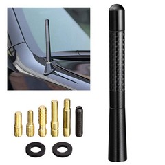 Bingfu Car Radio Stereo Antenna Mast Carbon Fiber Truck Universal Black