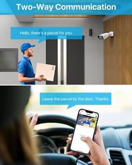 ZOSI 8MP 4K PoE IP Add-on Cameras Weatherproof Night Vision with Ethernet Cables