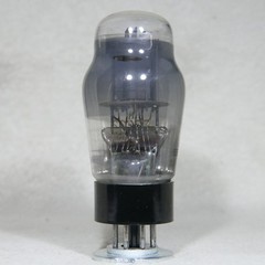 Mullard ECC32 Bottom D-Getter Smoke Glass Black Base Made in England