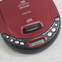 Durabrand CD-50 Portable CD Player Red Tested Works Discman Style 1-Bit DAC Y2K