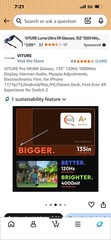 VITURE Pro XR/AR Glasses – USB-C Wired Connectivity for XR/AR Viewing