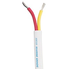 Ancor 124102 – 10/2 Duplex 10 Gauge AWG 25-ft Red/Yellow Cable Flat White 600v