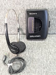 Sony Walkman WM-EX10 Cassette Player Tested Works Original Headphones Vintage