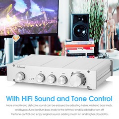 HiFi 3-way Class A Digital Stereo Preamplifier 2.0 Channel Home Audio Preamp
