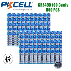 500pcs CR2450 CR 2450 3V Batteries Button Cell Coin Battery