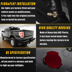 2009-14 F150 F-150 Right Passenger Side Tail Light Housing–Compatible Replacemen