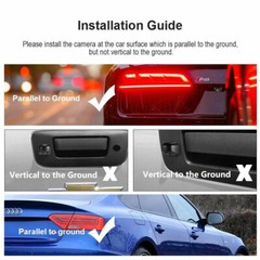 Night Vision 4 Layer Glass Lens Car Reversing Front/Side/Rear View Camera CMOS
