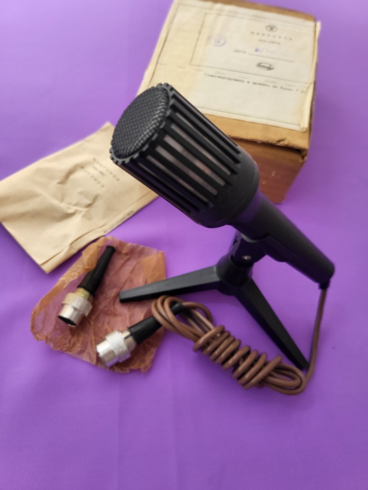 Rare Vintage Soviet Era Microphone Octava MD-380A USSR 1991 Retro Audio Old