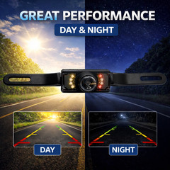 Rearview Backup Plate Camera for Kenwood DDX-8034BT DDX8034BT Install Kit
