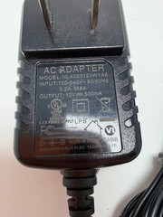 12V 500mA AC Adapter Shenzhen Nalin NLA050120W1A6 Power Supply Center Positive