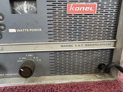 Vintage Electronics Konel Konig VHF Marine Radiotelephone as is untested