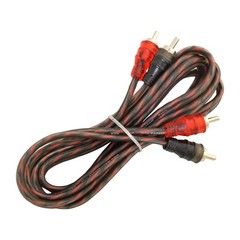 1/4PACK RCA Audio Cable Twisted Pair with Noise Reduction Interconnect Amp Wire