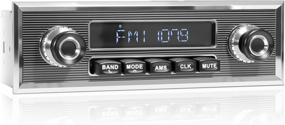 Bluetooth Retro Radio for Classic Vehicles Single Din Vintage Stereo for Car – A