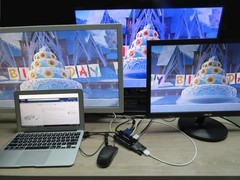 HDMI to HDMI/DVI/VGA Adapter Cable 1920×1080 Audio Output – Connects