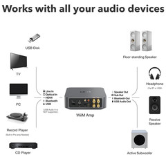 Amp: Multiroom Streaming Amplifier | Compatible with Airplay, Google Cast, Alexa