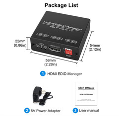 HDMI EDID Emulator Manager 4K Prophecy 8 Extended Display Identification Data…