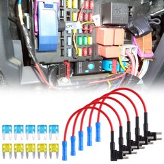 Car Add-a-circuit Fuse TAP Adapter Set, Mini ATM APM 15 20 AMP Blade Wholesale
