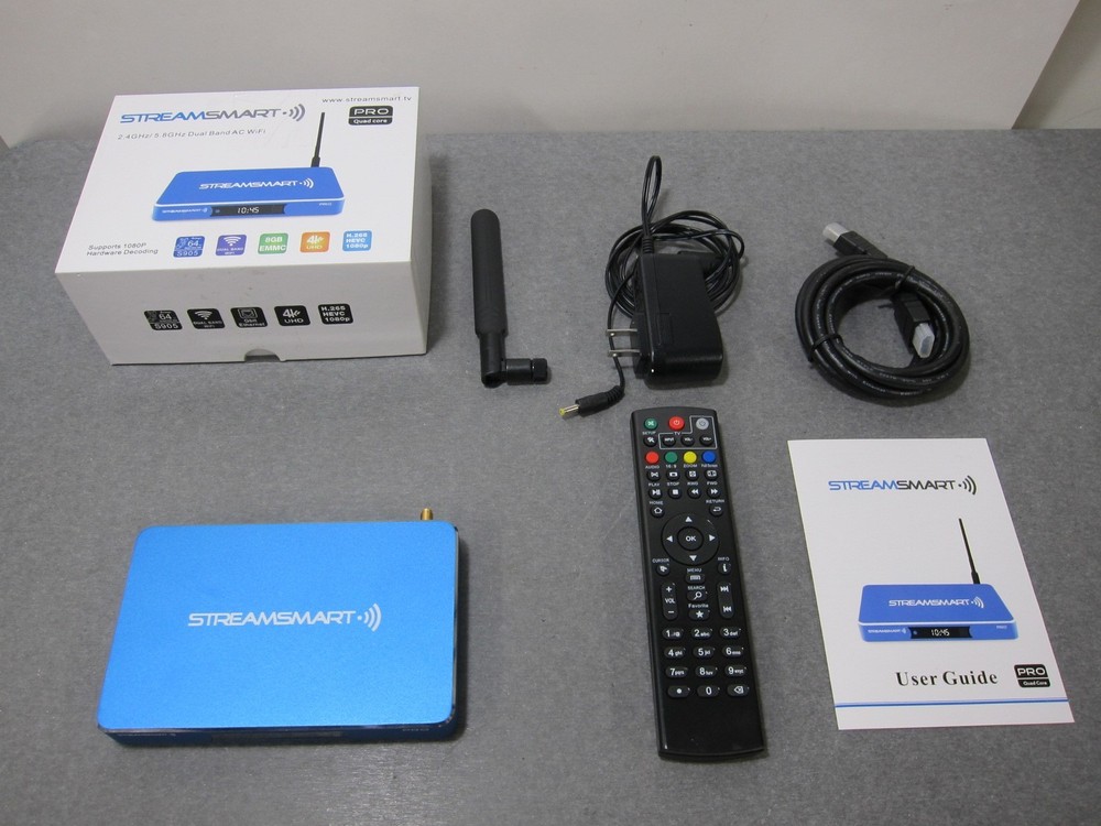 StreamSmart Pro Quad Core WiFi Media Android Streaming TV Box w/ Remote INCLUDED