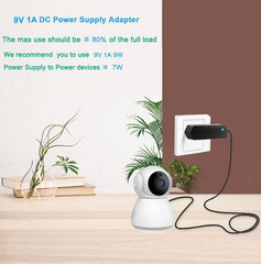 9Volt DC Power Supply 1A Universal AC/DC Adapter, 100-240V 50/60Hz 9 Volts 1Amp