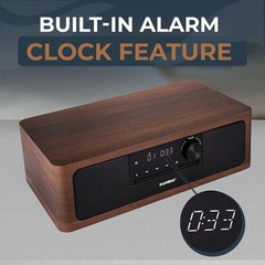 SoundBeast Stereo Shelf System with CD Player, Bluetooth, FM Radio, USB Playback