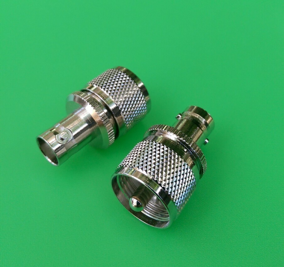 (2 PCS) UHF PL259 Male to BNC Female Connector – USA Seller