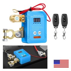 12/24V 240A Remote Battery Disconnect Kill Switch Anti Theft RV ATV Boat & LED