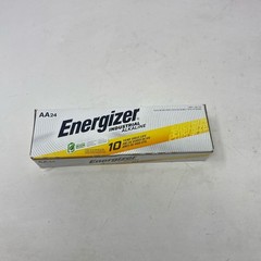 Energizer Industrial AA 1.5V Alkaline Batteries 24-Pack Silver/Yellow