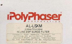 PolyPhaser 2.0 – 6.0 Ghz N-Female Connect In-Line Surge Filter AL-LSXM