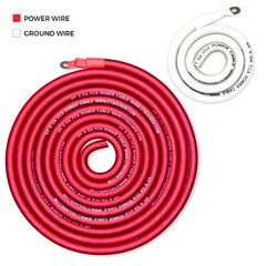 CT Sounds 1/0 Gauge 2500 Watt CCA Amp Wiring Kit (AMPKIT-0GA-PRO)