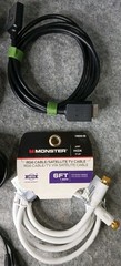 Huge Audio Video Cable Lot HDMI RCA S-Video Power AV Monster Cambridge…