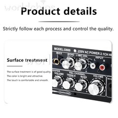 D800 Bluetooth 5.0 Digital Amplifier Board 2.1 Channel 50W*2+100W High Power Out