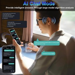 Gafas Bluetooth Inteligentes Traducción De Voz Ai con ChatGPT 164+ Idiomas 2026